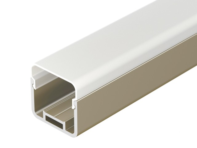 Профиль с экраном LINE-D-3030-2000 SQUARE OLIVE GREY+OPAL  (Arlight, Алюминий) фото:1