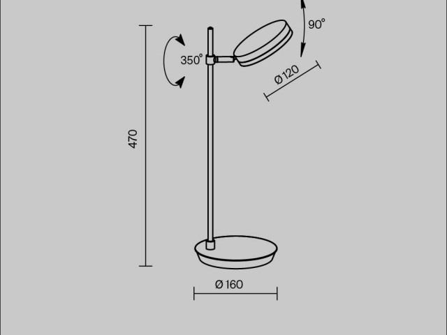 Настольный светильник Maytoni MOD070TL-L8B3K фото:33