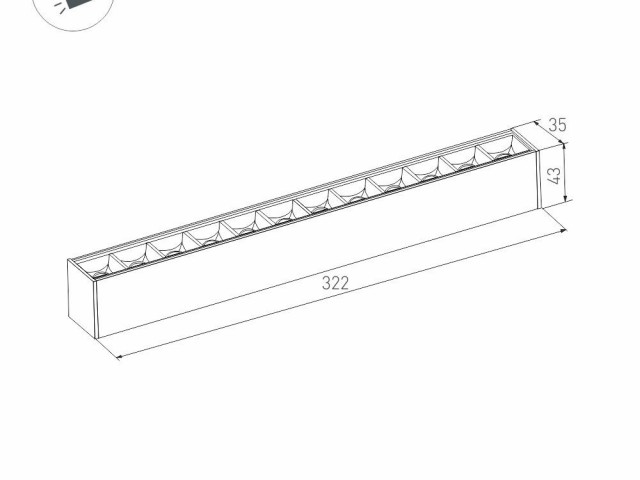 Светильник MAG-LASER-45-L320-12W Day4000 (BK, 15 deg, 24V) (Arlight, IP20 Металл, 5 лет) фото:3