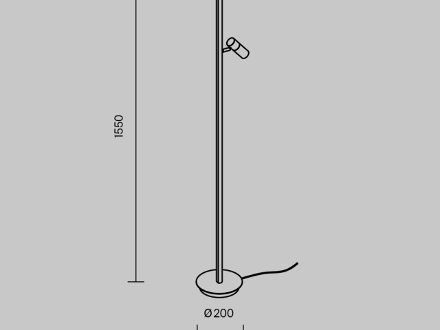 Напольный светильник (торшер) Maytoni MOD395FL-L28B3K фото:5