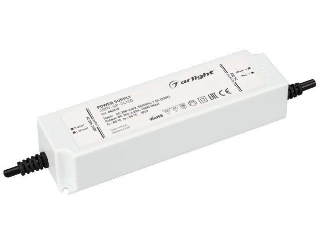 Блок питания ARPV-SP-24150 (24V, 6.25A, 150W) (Arlight, IP67 Пластик, 5 лет) фото:1