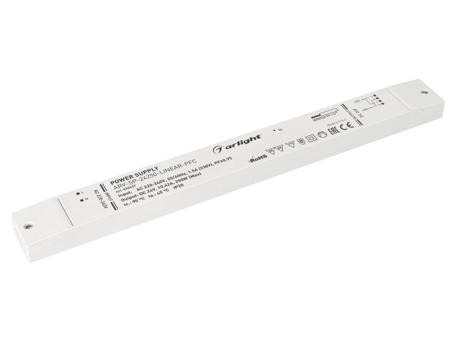 Блок питания ARV-SP-24250-LINEAR-PFC (24V, 10.42A, 250W) (Arlight, IP20 Пластик, 5 лет) фото:3