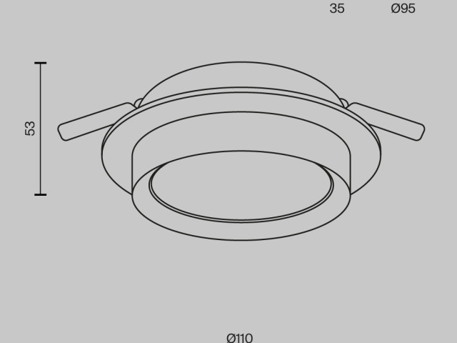 Встраиваемый светильник Technical DL086-GX53-RD-B фото:15