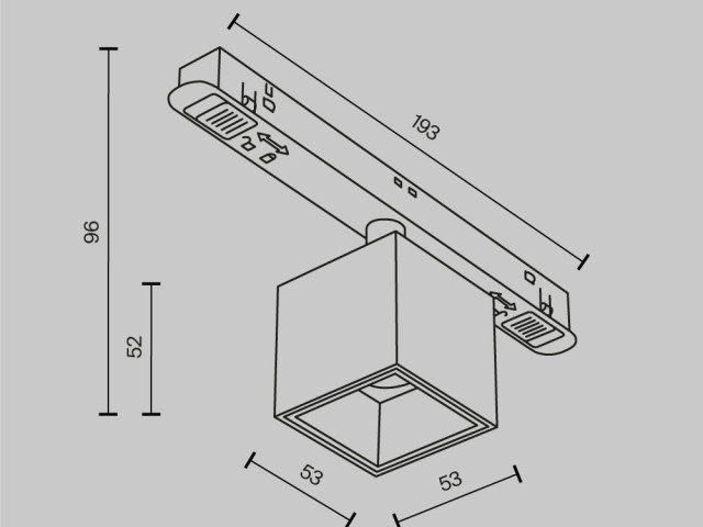 Трековый светильник Technical TR133-2-7W4K-W фото:1