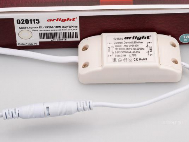 Светильник DL-192M-18W Day White (Arlight, IP40 Металл, 3 года) фото:17
