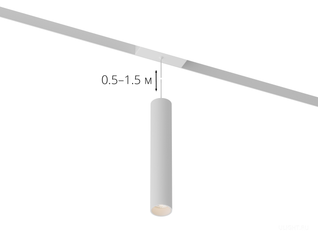 Светильник HOKASU OneLine Tube Hang (RAL9003/D55/320mm — 3K/10W/10deg) фото:1