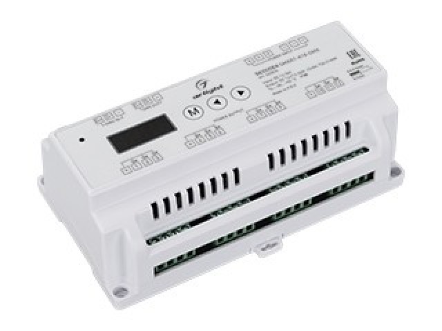 Декодер SMART-K18-DMX (12-36V, 12x5A) (Arlight, IP20 Пластик, 5 лет) фото:2