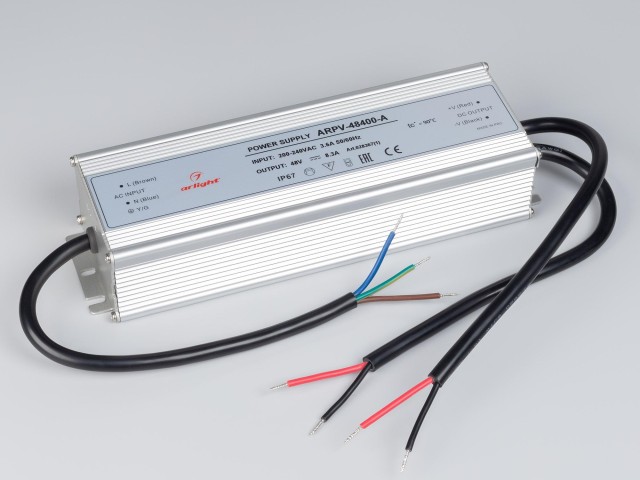 Блок питания ARPV-48400-A (48V, 8.3A, 400W) (Arlight, IP67 Металл, 3 года) фото:9