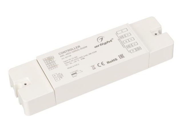 Контроллер ARL-4022-SIRIUS-RGBW (12-24V, 4x6A, RF) (Arlight, IP20 Пластик, 2 года) фото:4