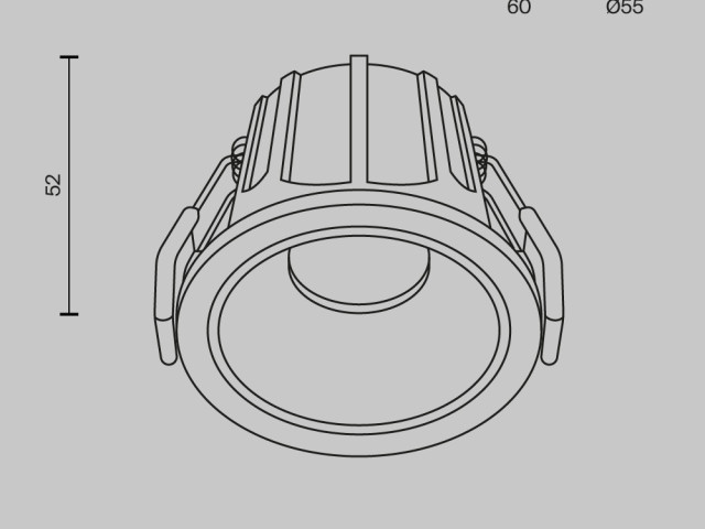 Встраиваемый светильник Technical DL043-01-10W3K-RD-W фото:11