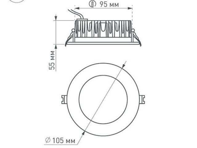 Светодиодный светильник LTD-145WH-FROST-16W Warm White 110deg (Arlight, IP44 Металл, 3 года) фото:21