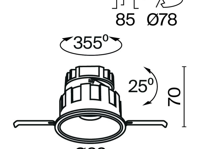 Встраиваемый светильник Technical DL057-10W3K-W фото:17