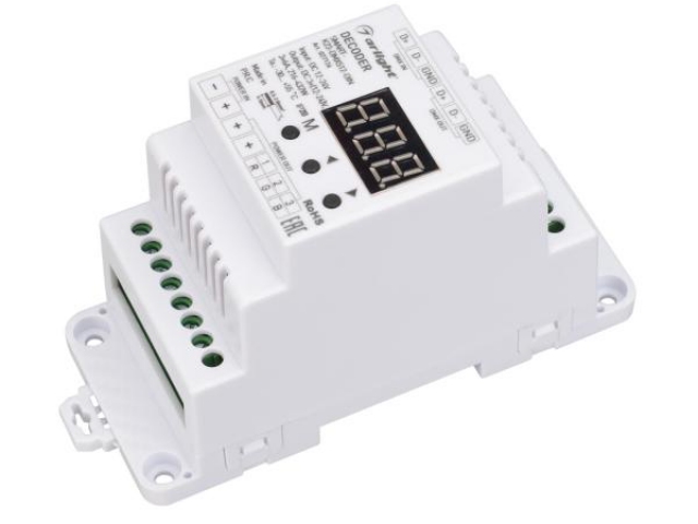 Декодер SMART-K23-DMX512-DIN (12-24V, 3x6A) (Arlight, IP20 Пластик, 5 лет) фото:6