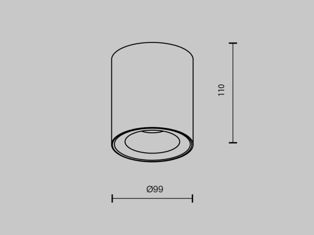 Потолочный светильник Technical C094-GU10-B фото:1