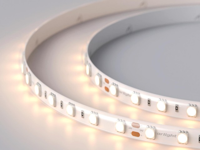 Лента герметичная RTW-SE-B60-10mm 24V Warm3000 (14.4 W/m, IP65, 5060, 5m) (Arlight, -) фото:1