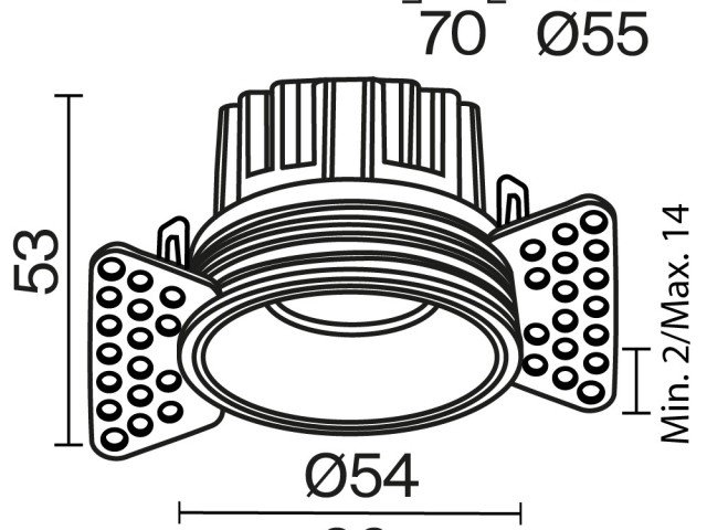 Встраиваемый светильник Technical DL058-7W2.7K-TRS-W фото:39