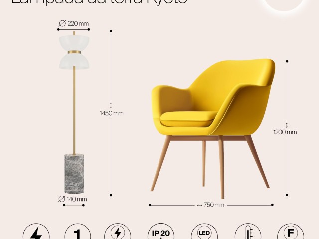 Напольный светильник (торшер) Maytoni MOD178FL-L11G3K фото:8