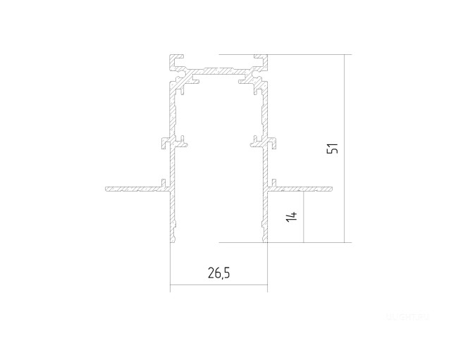 Магнитный встраиваемый Трек 6063 MagLine Edgeless Фото:12