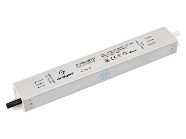 Блок питания ARPV-24040-D (24V, 1.7A, 40W) (Arlight, IP67 Металл, 3 года) фото:6