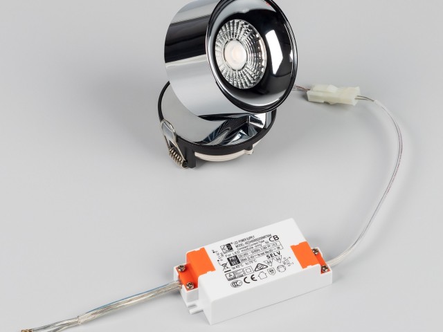 Светильник SP-PLURIO-BUILT-R77-9W Warm3000 (BK-CHR, 36 deg, 230V) (Arlight, IP20 Металл, 3 года) фото:3