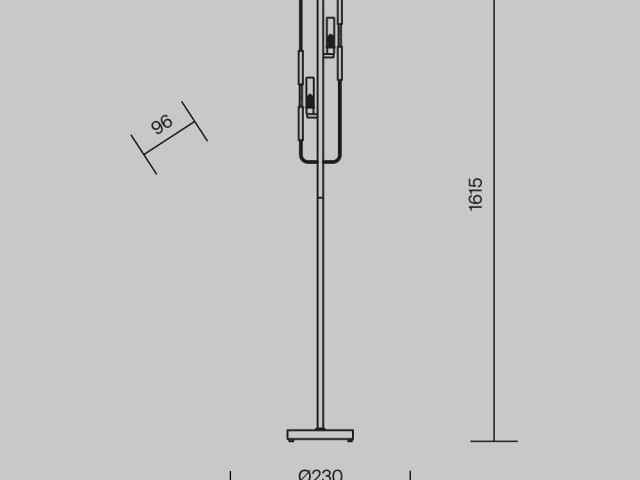 Напольный светильник (торшер) Maytoni MOD099FL-02G фото:5
