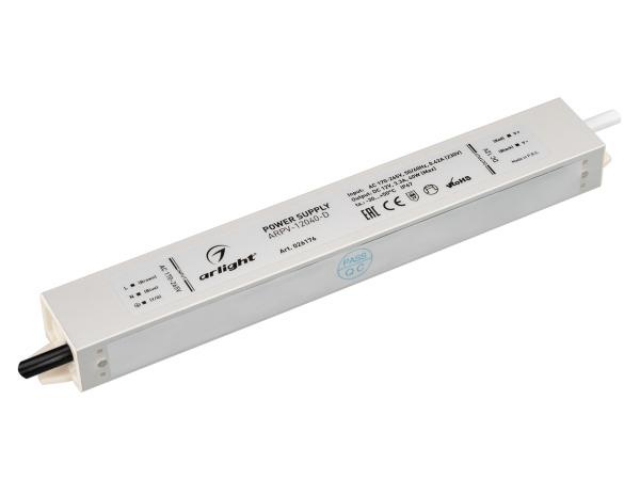 Блок питания ARPV-12040-D (12V, 3.3A, 40W) (Arlight, IP67 Металл, 3 года) фото:6
