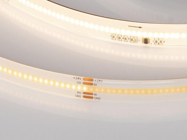 Лента герметичная SPI-COB-SE-X378-12mm 24V Warm3000-PX63-BPT (7 W/m, IP65, 5m) (Arlight, бегущий огонь) фото:4