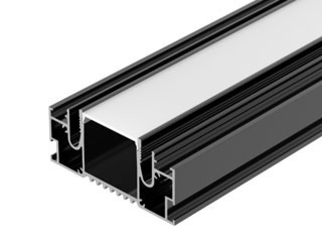 Профиль STRETCH-32-CEIL-CENTER-2000 BLACK (Arlight, Алюминий) фото:1