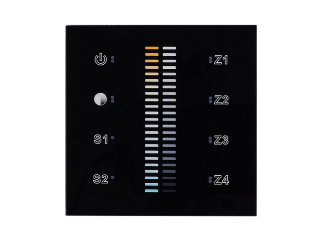 Панель Sens SR-2830B-AC-RF-IN Black (220V,MIX+DIM,4зоны) (Arlight, IP20 Пластик, 3 года) фото:6