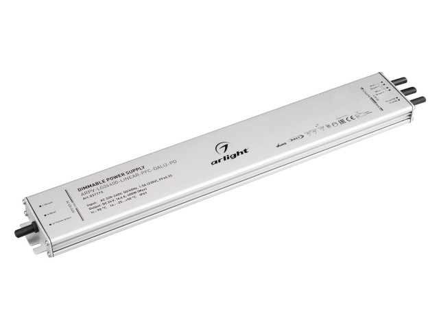 Блок питания ARPV-LG24400-LINEAR-PFC-DALI2-PD (24V, 16.7A, 400W) (Arlight, IP67 Металл, 5 лет) фото:5