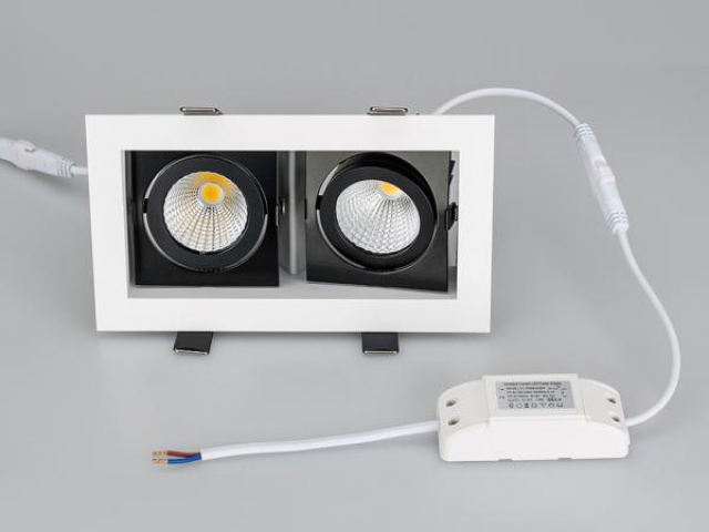 Светильник CL-KARDAN-S180x102-2x9W Day (WH-BK, 38 deg) (Arlight, IP20 Металл, 3 года) фото:2