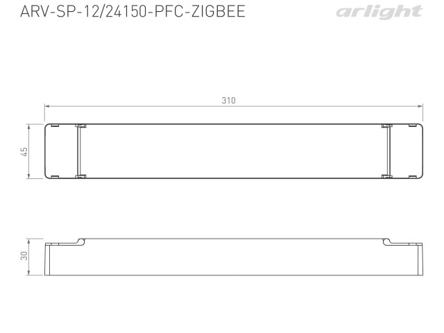 Блок питания ARV-SP-24150-PFC-ZIGBEE (24V, 6.25A, 150W) (Arlight, IP20 Пластик, 5 лет) фото:5