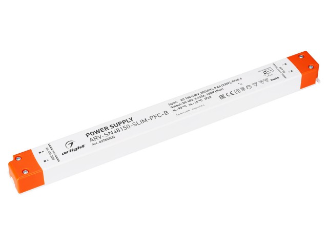 Блок питания ARV-SN48150-SLIM-PFC-B (48V, 3.1A, 150W) (Arlight, IP20 Пластик, 3 года) фото:2