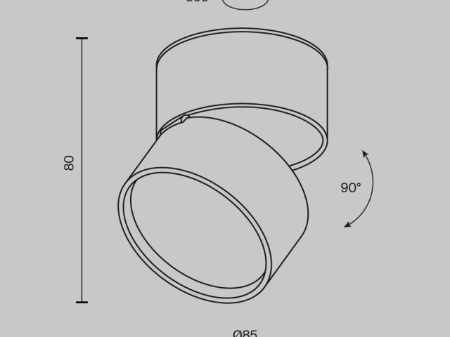 Потолочный светильник Technical C024CL-L12B3K фото:24