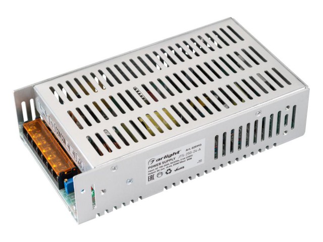 Блок питания JTS-250-24-A (0-24V, 10.4A, 250W) (Arlight, IP20 Сетка, 2 года) фото:1