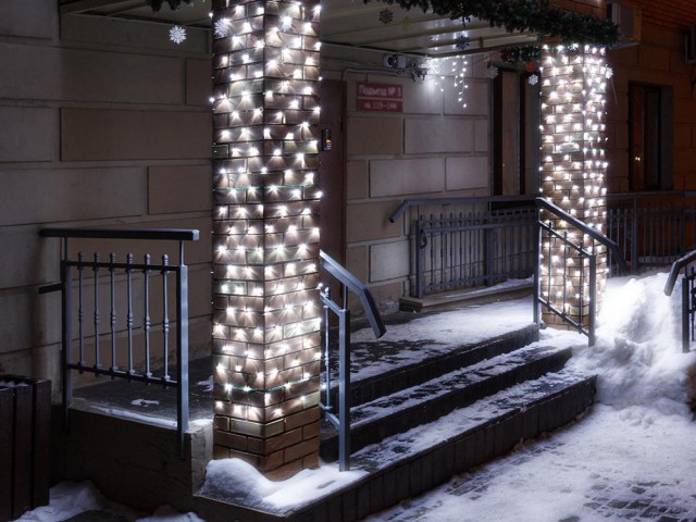 Светодиодная гирлянда ARD-NETLIGHT-CLASSIC-2000x1500-CLEAR-288LED White (230V, 18W) (Ardecoled, IP65) фото:3