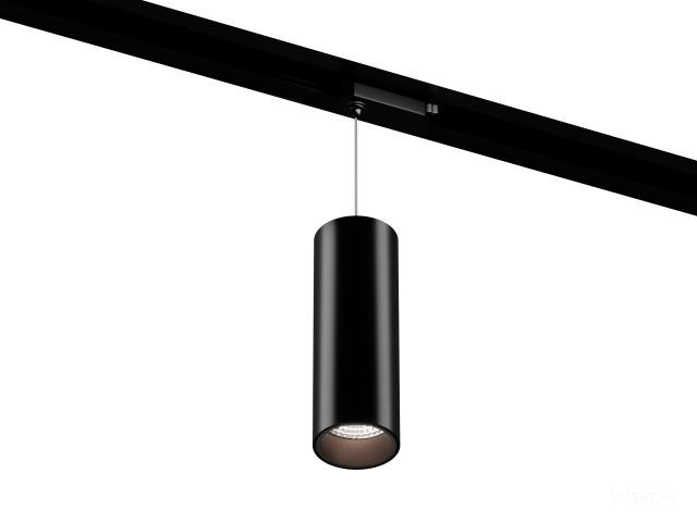Подвесной трековый светильник HOKASU Tube Hang TR2 (55-120/ral9005 – 10w/2790/10deg) фото:1