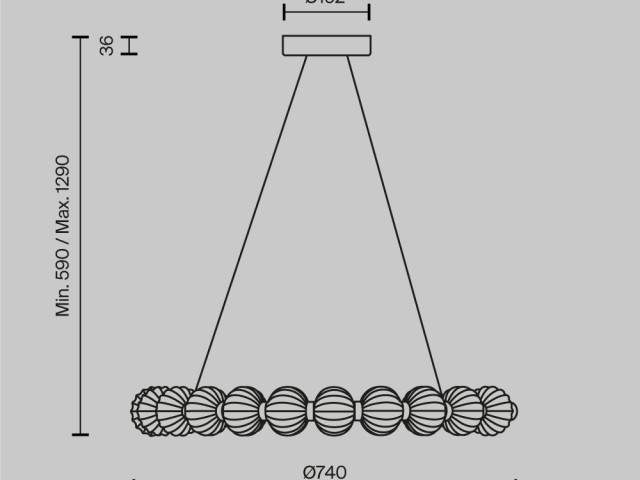 Подвесной светильник Maytoni MOD555PL-L26CH4K фото:3