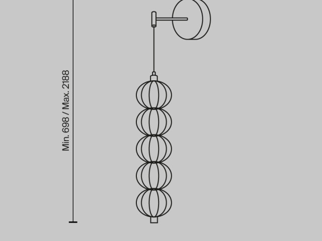 Настенный светильник (бра) Maytoni MOD216WL-L10G3K фото:15