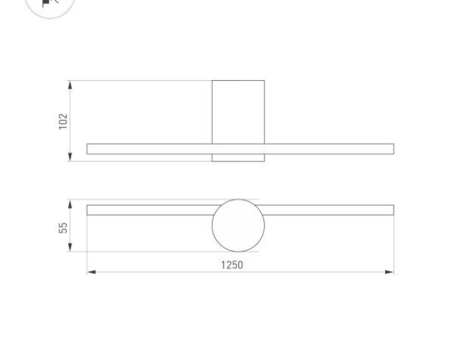 Светильник SP-VINCI-M-S1200x55-12W Warm3000 (BK, 110 deg, 230V) (Arlight, IP20 Металл, 3 года) фото:10