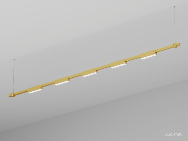 Подвесной светильник HOKASU PL11 (GOLD/2500mm – 200mm/LT70/3K/30W/120deg) фото:2