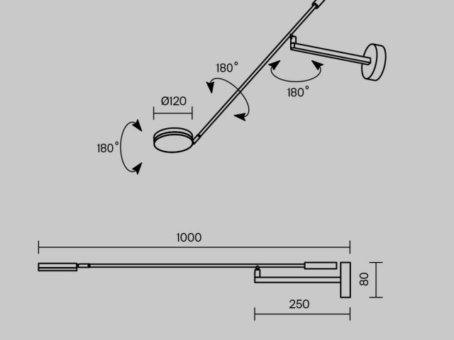 Настенный светильник (бра) Maytoni MOD070WL-L6W3K фото:2