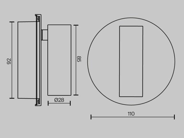 Настенный светильник (бра) Technical C176WL-9W-2.7-4K-W фото:1