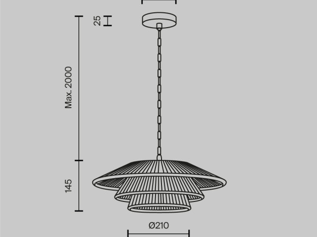 Подвесной светильник Maytoni MOD394PL-01BS фото:7