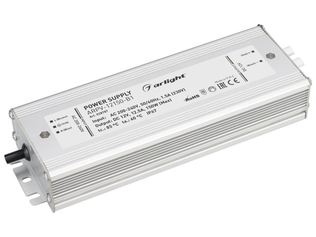 Блок питания ARPV-12150-B1 (12V, 12,5A, 150W) (Arlight, IP67 Металл, 3 года) фото:6