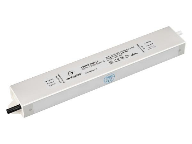 Блок питания ARPV-12080-SLIM-D (12V, 6.7A, 80W) (Arlight, IP67 Металл, 3 года) фото:9