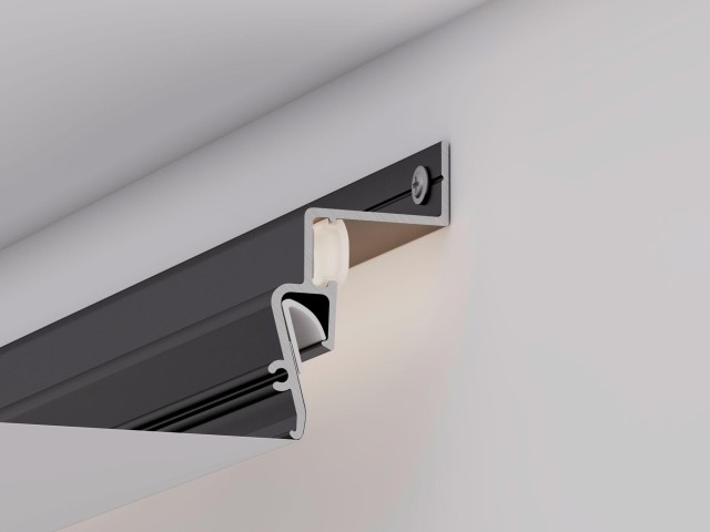 Профиль STRETCH-SHADOW-2000 BLACK (A2-CONTOUR-PRO) (Arlight, Алюминий) фото:8