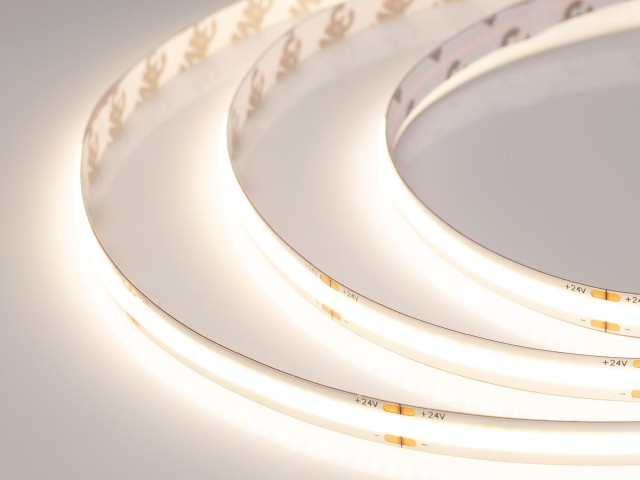 Лента COB-X378-8mm 24V Warm3500 (11.5 W/m, IP20, CSP, 5m) (Arlight, -) фото:5