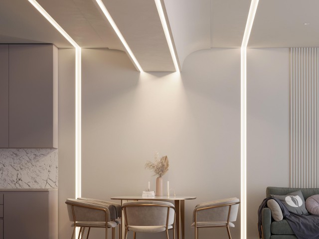 Профиль FANTOM-W45-BEVEL-2000 WHITE (Arlight, Алюминий) фото:7