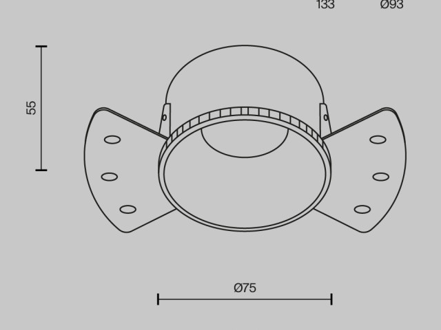 Встраиваемый светильник Technical DL051-01-GU10-RD-WS фото:14